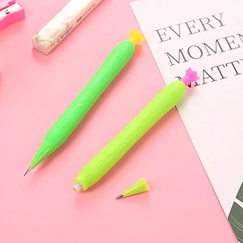 rxxcmd 40Pcs Cartoon Carrot 0.7mm Student Mechanical Pencil For kids Sketch Drawing School Supplies Stationery(C)