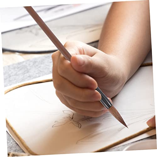 Chinese Caligraphy Brush, 12 Pcs Writing Brush Chinese Calligraphy Brush Pen Weasel Hair Brush Pen Writing Stationary Student Writing Stationery Portable Brush Pen Practical Brush Pen Paint Brush Ink