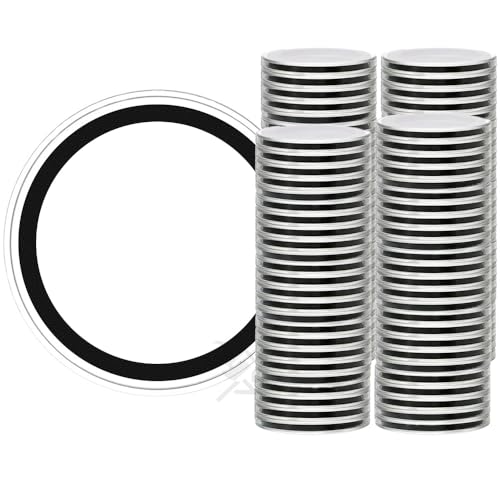 OnFireGuy 100 Air-Tite 40mm Black Ring Capsules for 1oz Silver Eagles