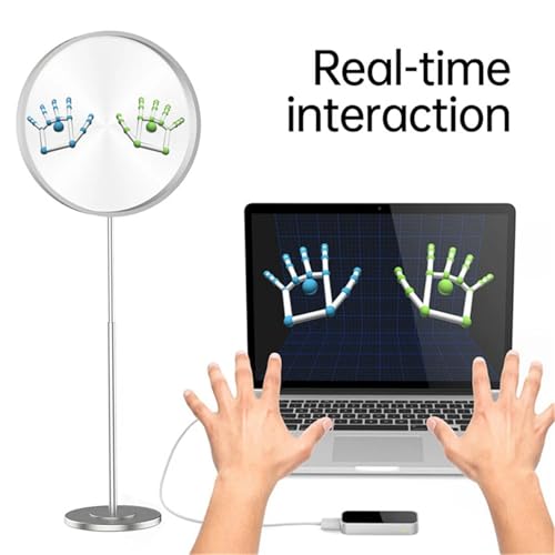 UHD Naked-Eye 3D Holographic Projector Hologram Player LED Fan Stereoscopic Display Imaging Advertising Light Decoration(80cm 1280LED)