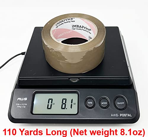 iMBAPrice 2 Inch Brown Packing Tape, 36 Rolls x 110 Yards I 3,960 Total Yards, Heavy Duty Packaging Tape, for Mailing, Carton & Box Sealing, Moving, Shipping Packing