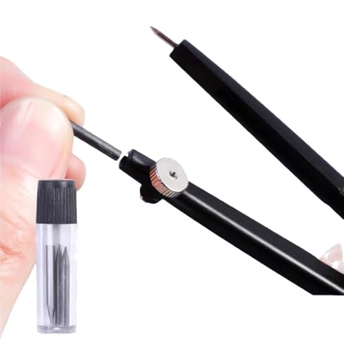 Stationery Alloy Compass Matte Black