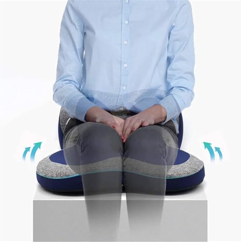 EZLQGBWKPDT Office chair seat cushion, comfortable memory foam pillow, relief for back pain and sciatica, tailbone support pad, suitable for use in car seats