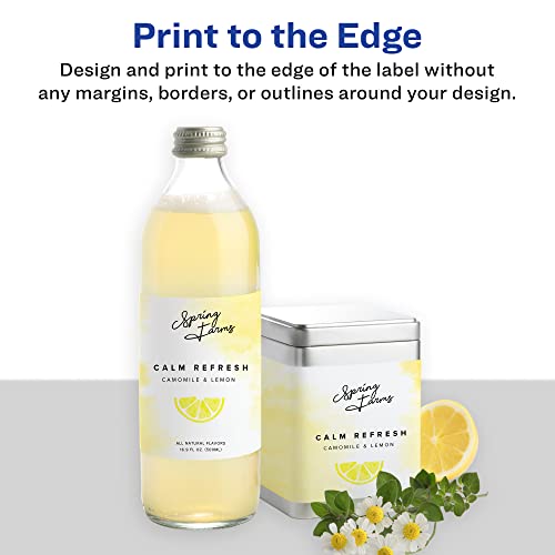 Avery® Printable Durable White Rectangle Labels, Sure Feed® Technology, 2" x 6", Print-to-the-Edge, Waterproof Labels, Laser & Pigment-Based Inkjet Compatible, 400 Total