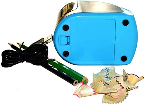 XIXIDIAN Electric Pencil Sharpener Protable Pencil Sharpener Heavy Helical Steel Blade for Student Kids Pencils for School Supplies