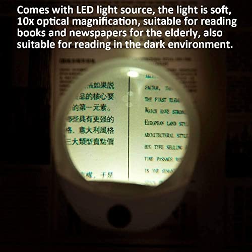 Magnifying Glasses Magnifier Lightweight Lighted Magnifier Lens High Clarity Reading Magnifier for Reading Portable Magnifying Glass Marriage