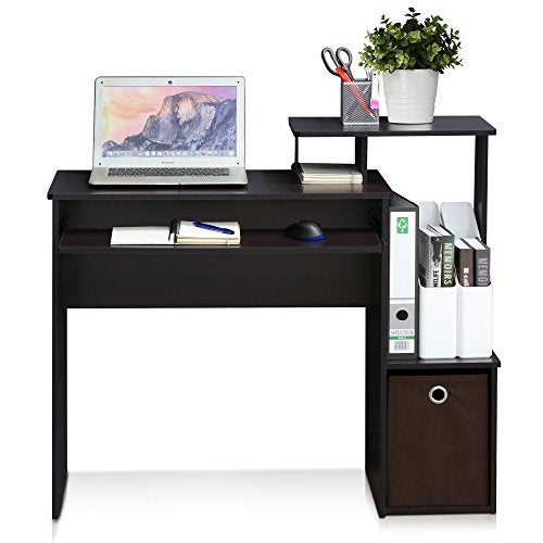 Furinno Econ Multipurpose Home Office Computer Writing Desk, regular, Dark Walnut