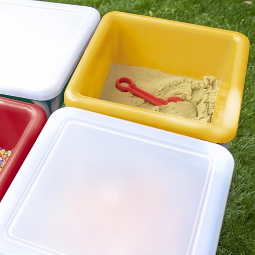 Back2School Express Adjustable Quad Sensory Tables with Lids, Children's Furniture, Primary
