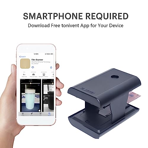 A Film Scanner with Built-in LED Backlight and a Free App for Slide Negatives, Supporting JPEG Format, Suitable for Collection