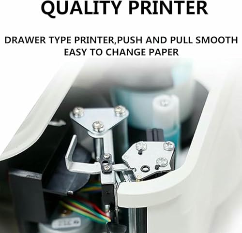 NYTFHMS Digital Price Label Printing Scale,Barcode Printing Scale,with Thermal Printer,Electronics Weighing Scale,Double-Sided Display Screen,Machine+Scanner