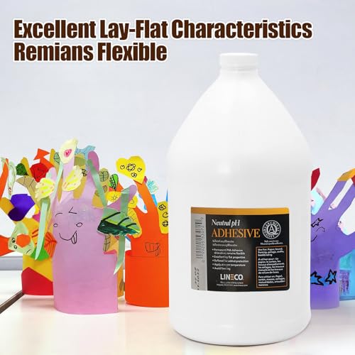 Lineco Neutral pH Adhesive, All-Purpose Glue, 1 Gallon, White, 1 Pack