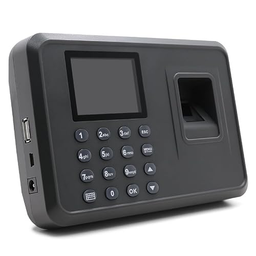 Time Clocks, F05 Attendance Machine Fingerprint & Password for employees