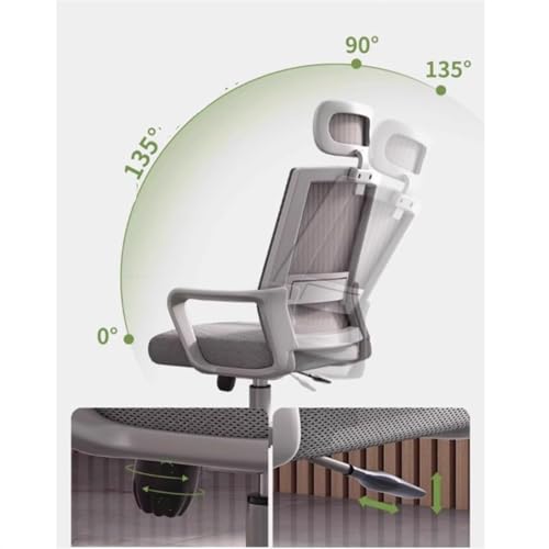 AEYSD-456 Chair Back Support Office Chair Ergonomic Desk Chair, Mesh High Back Gaming Chair, Big and Tall Reclining Comfy Home Office Chair for Man Woman(Black)