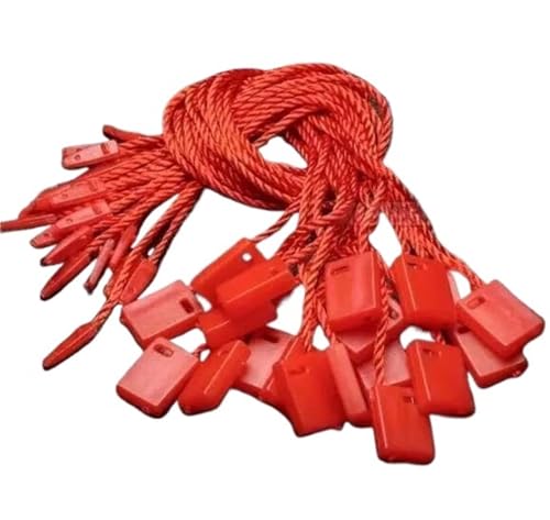 Hang Tag String 1900pcs Plastic Loop Lock String Fastener Cord Tie Snap Seal Polyester Tag Holder Rope(Color03)
