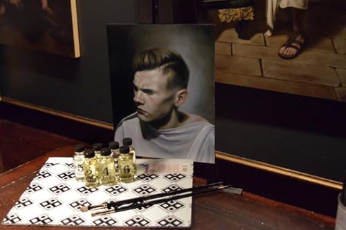 Creative Mark Hamburg Premiere Professional Oil Painting Brushes - Bright #16 Oil Paint Brush - Handmade in Germany, Natural & Synthetic Hair Blend, Long Triple-Lacquered Birch Handle