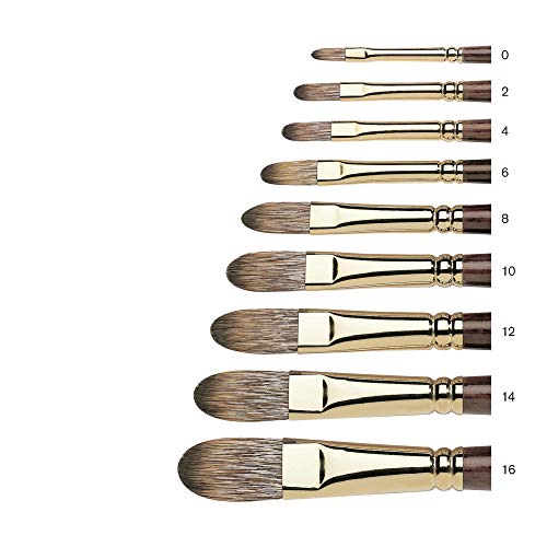 Winsor & Newton Monarch Filbert Long Handle Brush, Size 12