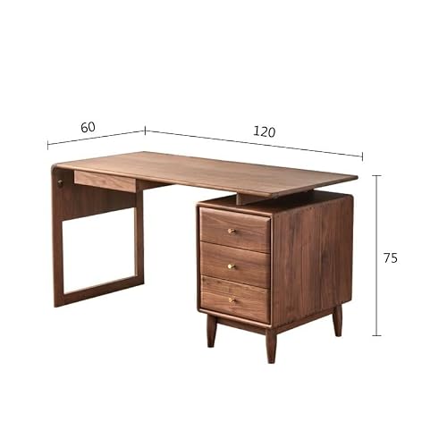 XIXSERTHIA Computer Desk Modern Study Desk Office Desk Living Room Solid Wood Desk Negotiation Table Home Bedroom Furniture Office Desk Computer Table Office Desks(120 * 60 * 75cm)