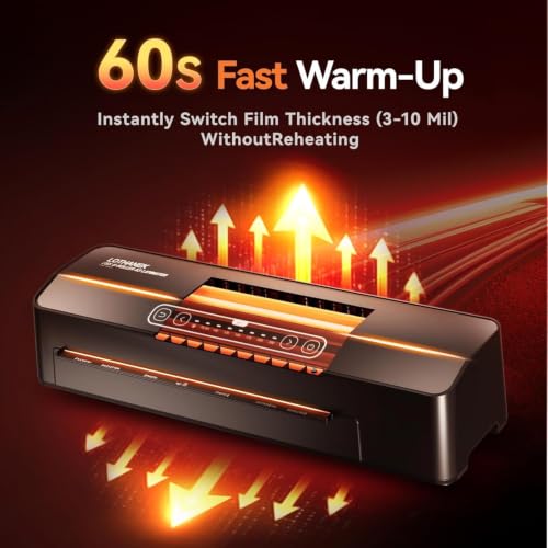 A3 6-Roller Heavy Duty Laminator Machine, 3-10 Mil Without Waiting