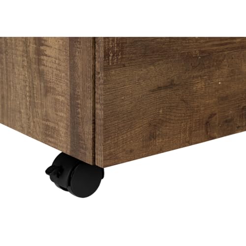 Office Room Spacious 3 Drawer File Cabinet with Black Colored Drawer Handles, Home Office File Cabinet with Smooth Drawer Glides, Easy to Assemble