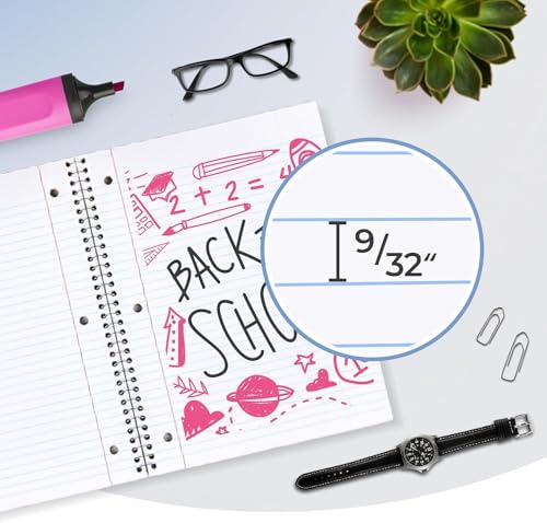 Bilinny - Spiral Notebook 96 Pack of 48 Bright & 48 Pastel Colors, 1 Subject, College Ruled, Notebooks for School - 8 X 10.5 Inch - 70 Sheets (96 Pack)