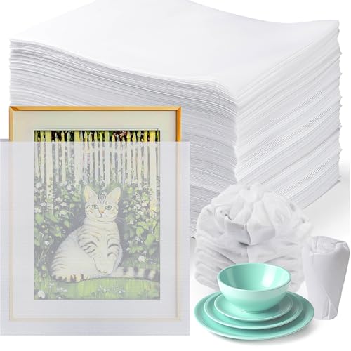 12"X 12" Cushion Foam Pouches, 100 Pack Foam Wraps Pouches, Packing Cushioning Supplies Protect Dishes, crafts, Glassware and Fragile Items, Protective Packing Sleeves for Moving, Packaging, Storage