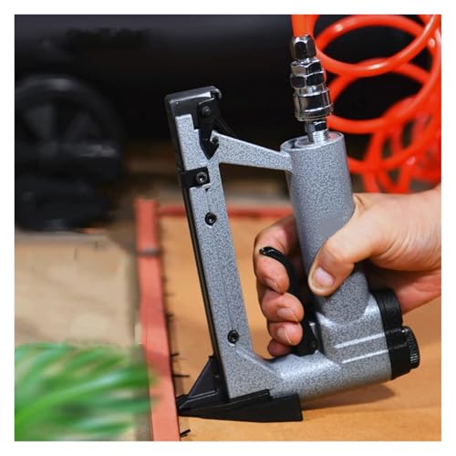 Oil-Free Pneumatic Staple Gun Heavy-Duty Stapler P515-1 Silent Patch Nail Gun Air Nail Gun Photo Frame Back Panel Fixed Pneumatic Nail Gun 0.4-0.7Mpa