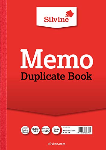 Silvine 614 Duplicate Memo Book (Pack of 6)