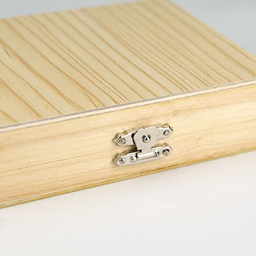 ZTBH Microscope Accessories Kit 25pcs Wooden Microscope Slide Box, Rectangle Hold Cabinet Holder Case for Microscope Slides Case Cabinet Holder Microscope Slides