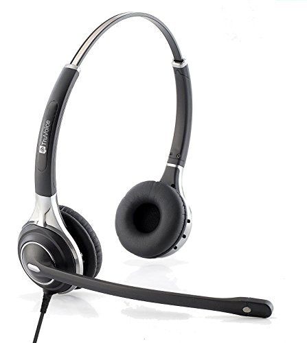 Premium Double Ear Headset with Ultra Noise Canceling Mic with USB & HIS Cable for Avaya IP 1608, 1616, 9601, 9608, 9611, 9611G, 9620, 9621, 9630, 9631, 9640, 9641, 9650, 9670, J139, J169 and J179