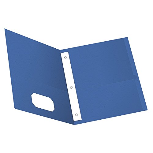 Oxford Twin Pocket Folders with Fasteners, Letter Size, Royal Blue, 25 per Box (57712)
