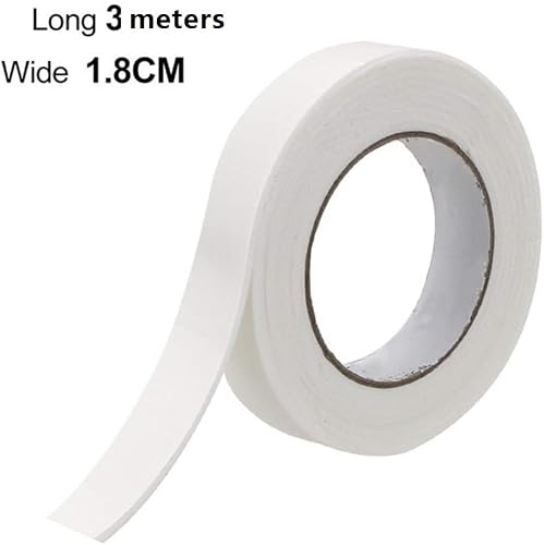 Strong double-sided tape ,Multi-Purpose Tape 6 Rolls Sponge Double Sided Tapes Acrylic Foam Adhesive Tapes DIY Photo Fixed Stickers Super Strong White Mounting Tape Foam Self Adhesive Pad(1.8 cm)