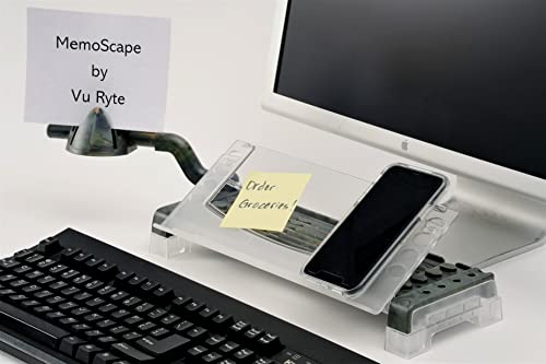 MemoScape Adjustable In-Line Document Holder for Typing | Reduce Neck Strain, Improve Focus, Boost Desk Organization, and Workflow | Paper Holder Stand for Desk and Home Office - Camouflage (VUR 4080)