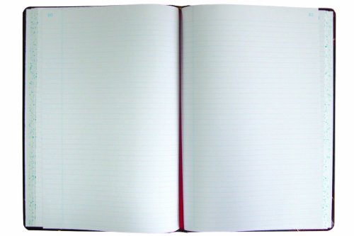 National® Ultima Series Record Book, Hard Cover, 304 Numbered Pages, 10" x 7.75", Black/Burgundy (A21300R)