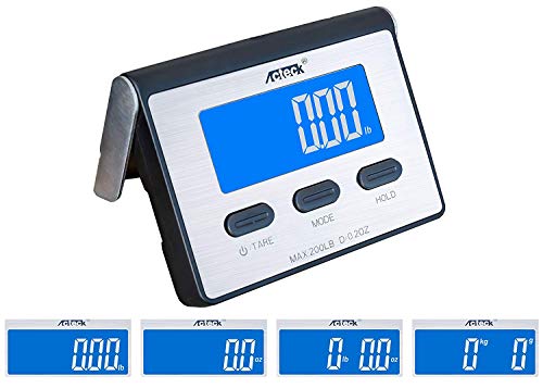Acteck A-BC200 200LB x 0.2 OZ Digital Heavy Duty Shipping Postal Scale, Stainless Steel
