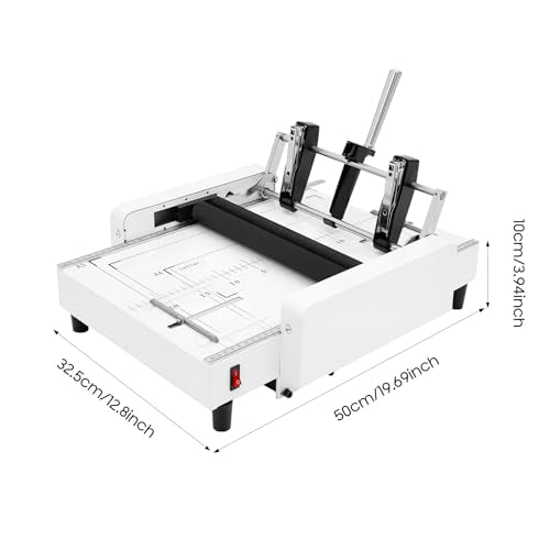 2-in-1 Booklet Maker,A3 Paper Folder Stapler Machine for 200-300 B00ks/H