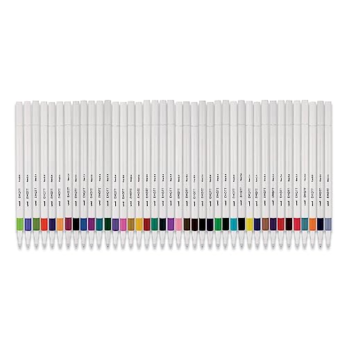 EMOTT Fineliner Pens, Fine Point (0.4mm), Assorted Ink, 40-count, Complete Color Set