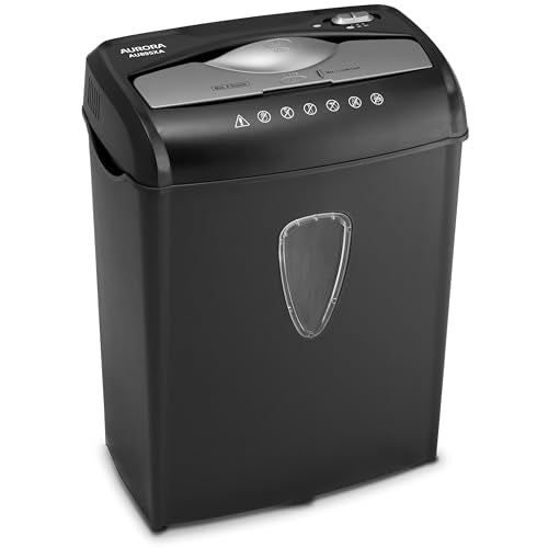 Aurora AU895XA 8-Sheet Professional Cross-Cut Paper and Credit Card Shredder