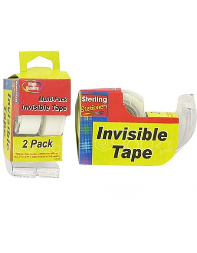 2 Pack invisible tape dispensers, Case of 48