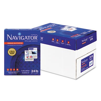 Premium Multipurpose Paper, 99 Brightness, 24lb, 8-1/2 x 11, White, 5000/Carton (5 Cartons)