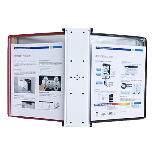 Magnetic Flip-Page Folders, With 20 Display Pockets, Letter-Size(Color)