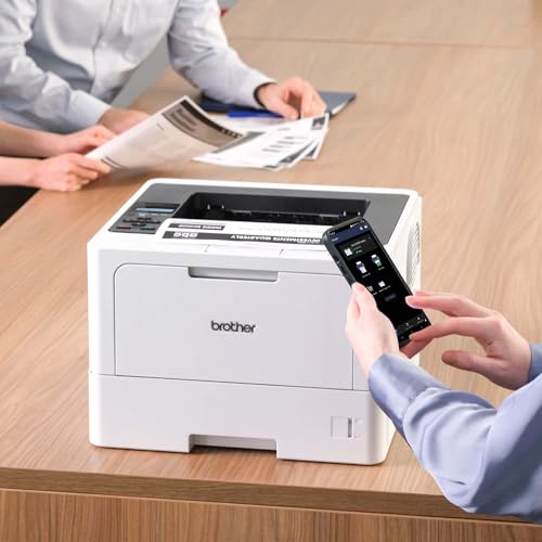 Brother HL-L5210DW Business Monochrome Laser Printer, Duplex, Wireless, Gigabit Ethernet, Mobile Printing, Alexa Compatible