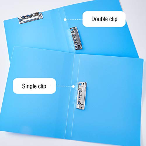 Clipboard Plastic Report Folder Organization Date Storage Box A4 and Case Size Binder for CV/Appointment/Interview (10 packs) Office Storage Box (Color : Red, Size : Double clip)