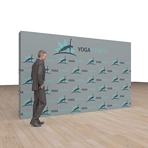 Vispronet Pop-Up Tension Fabric Trade Show Display Booth Frames (12.2ft x 7.4ft)