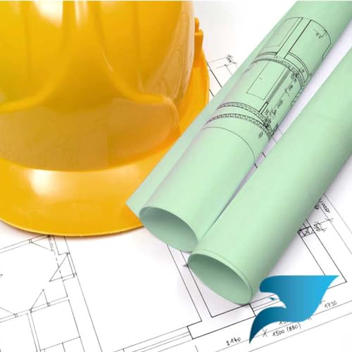 BIZTEK Wide Format Paper 36" x 500' Green Bond Engineering 20lb | 92 Bright | 2 Rolls | 3" Core