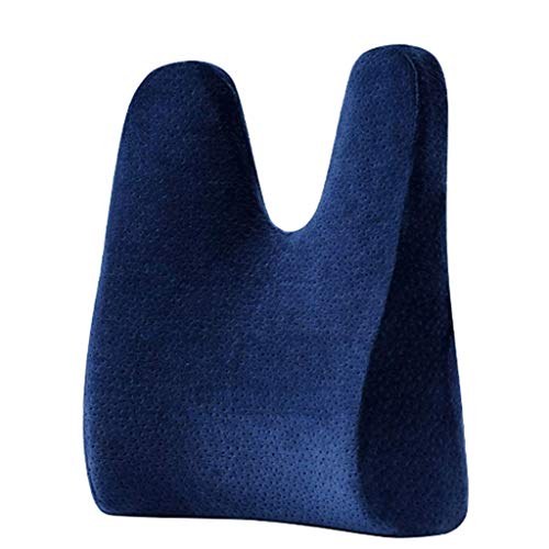 SDREYKUF Lumbar Pillow-Cushion Car Seat Pillow Office Chair Back Cushion Memory Waist Support