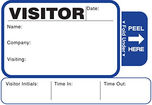 Stock Sign-Out TAB-Expiring Badges 3" x 2", 400/Book (Blue)