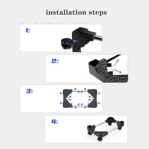 JIQHOHX CPU Holder CPU Rolling Stand, Computer Tower Cart, Home Computer Tower Stand, Computer Host Stand with Wheels Under Home Office Desk Computer Stand (A)