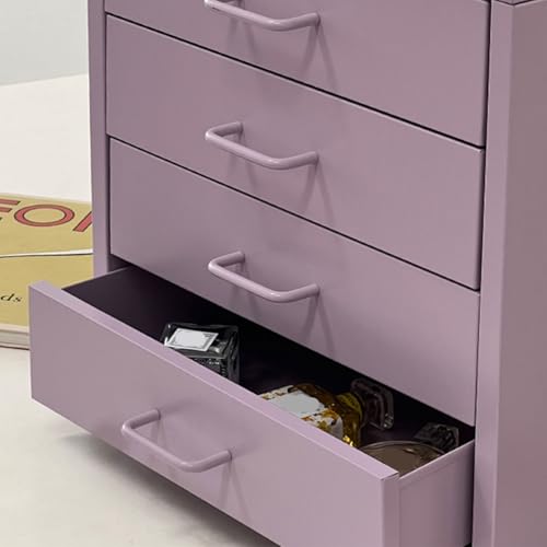 ELEFOCUS Small Body Large Capacity! Four Drawer Metal File Cabinet, Office Storage in one Step!(Size:35cm*26cm*35cm)