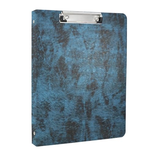 Tablet Binder Portfolio Case with Clipboard Folio Cover, 3-Ring Binder Padfolio Organizer Folder with Removable Tablet Holder, Compatible with iPad mini (A17 Pro)/ iPad mini 6th, Blue
