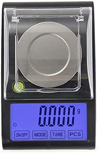 USZWBY Digital Electronic Scale Precision Touch LCD Digital Jewelry Diamond Scale Laboratory Pcs Counting Weight Balance, 50G/0.001G